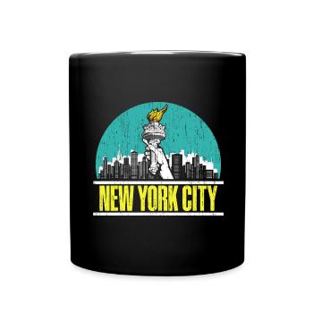 New York États-Unis Amérique New York Empire Stater - Mug uni - noir - Devant