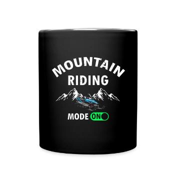 Conception de motoneigistes et de motoneiges - Mug uni - noir - Devant