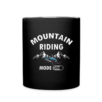 Motoneige et Skidoo Design - Mug uni - noir - Devant