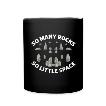 Recherche sur les roches et conception de roches à quartz - Mug uni - noir - Devant