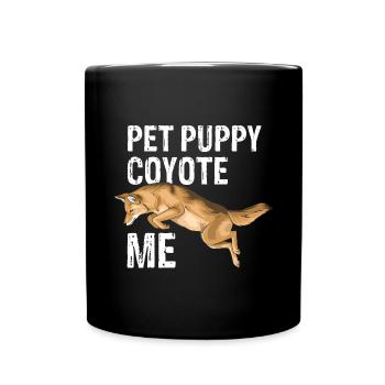 Conception de chasseur de coyote pour la chasse au coyote - Mug uni - noir - Devant