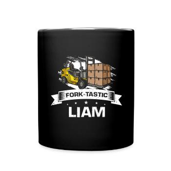 Conducteurs de chariots élévateurs et conducteurs de chariots élévateurs - Mug uni - noir - Devant