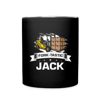 Conducteurs de chariots élévateurs et conducteurs de chariots élévateurs - Mug uni - noir - Devant
