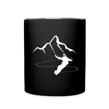 Montagne - Snowboard - (17) - Mug uni - noir - Devant