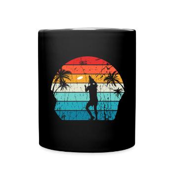 Retro Basketball Spieler - Vintage Spielball - Tasse einfarbig - Schwarz - Vorne