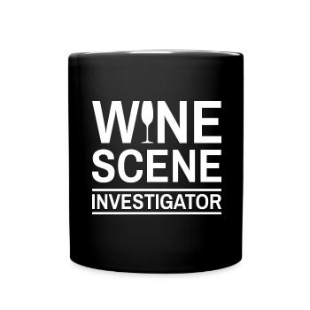 Wine Scene Investigator True Crime Weintrinker - Tasse einfarbig - Schwarz - Vorne