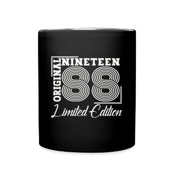 Né en 1988 35ème anniversaire Cadeau homme / femme - Mug uni - noir - Devant