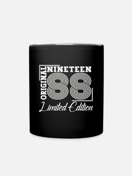 Né en 1988 35ème anniversaire Cadeau homme / femme - Mug uni - noir