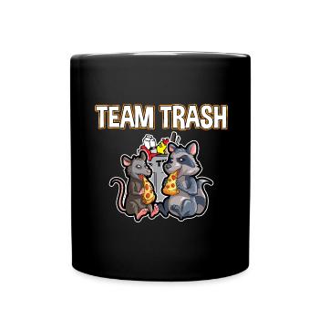 Possum design for opossum lovers and possum - Full Colour Mug - black - Front