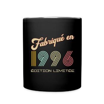 Anniversaire Homme Citation Fabriqué en 1996 - Mug uni - noir - Devant