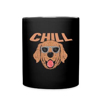 Cool, like a boss dog - Full Colour Mug - black - Front