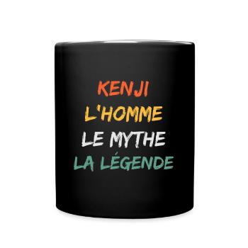 kenji 'homme le mythe la légende - Mug uni - noir - Devant