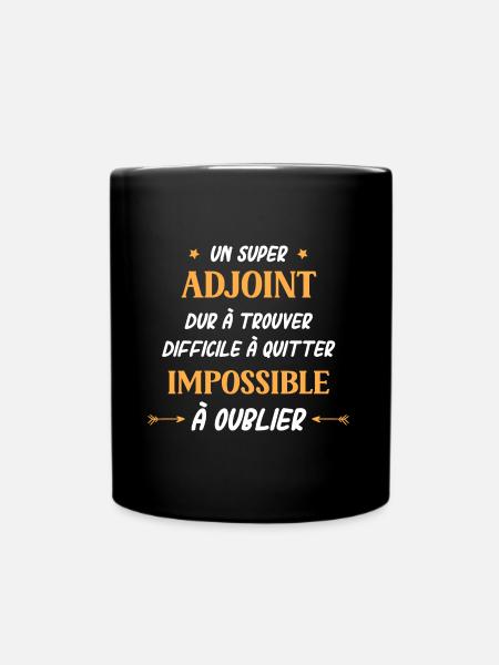 Un super adjoint - Mug uni - noir