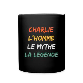 Charlie - Mug uni - noir - Devant