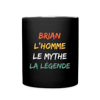 brian - Mug uni - noir - Devant