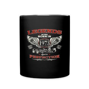 50. Geburtstag Mann Legende Jahrgang 1973 Oldtimer - Tasse einfarbig - Schwarz - Vorne