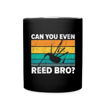 Can you blow at all, brother? Instrument Mus - Full Colour Mug - black - Front