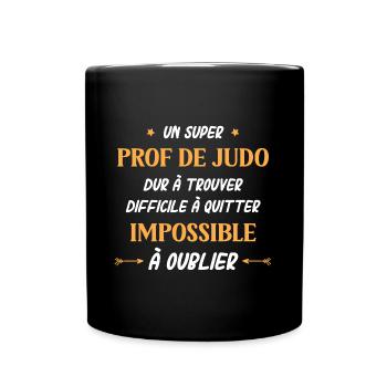 Super prof de judo - Mug uni - noir - Devant