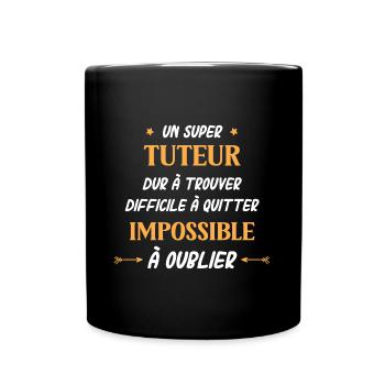 Super tuteur - Mug uni - noir - Devant