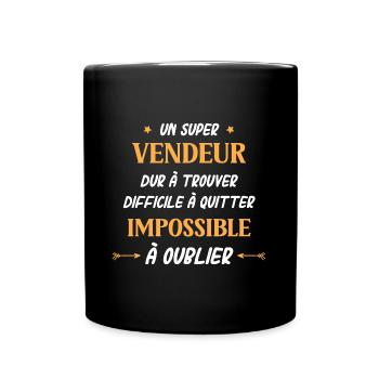 Super vendeur - Mug uni - noir - Devant