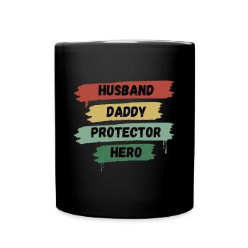 Husband Daddy Daddy Gift - Full Colour Mug - black - Front