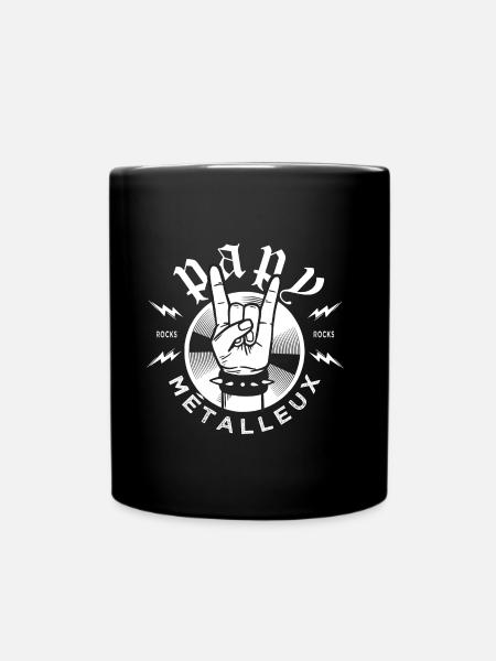 Papy Métalleux Métal misic - Mug uni - noir