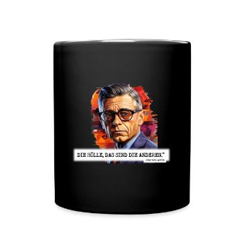 JEAN-PAUL SARTRE - Die Hölle - Tasse einfarbig - Schwarz - Vorne