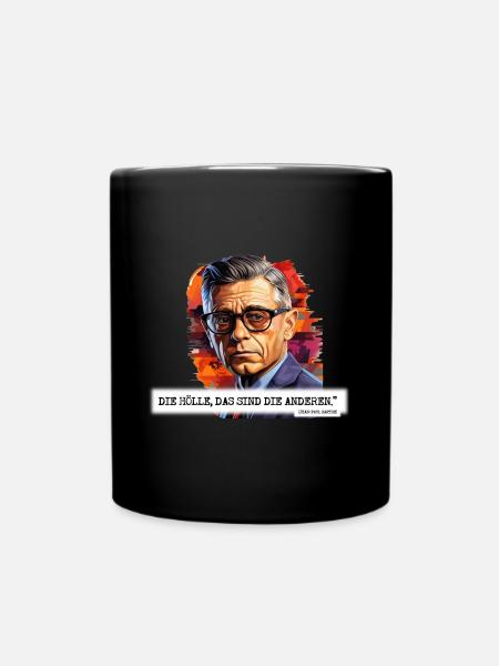 JEAN-PAUL SARTRE - Die Hölle - Tasse einfarbig - Schwarz