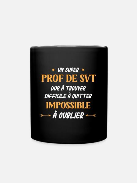 prof de svt - Mug uni - noir