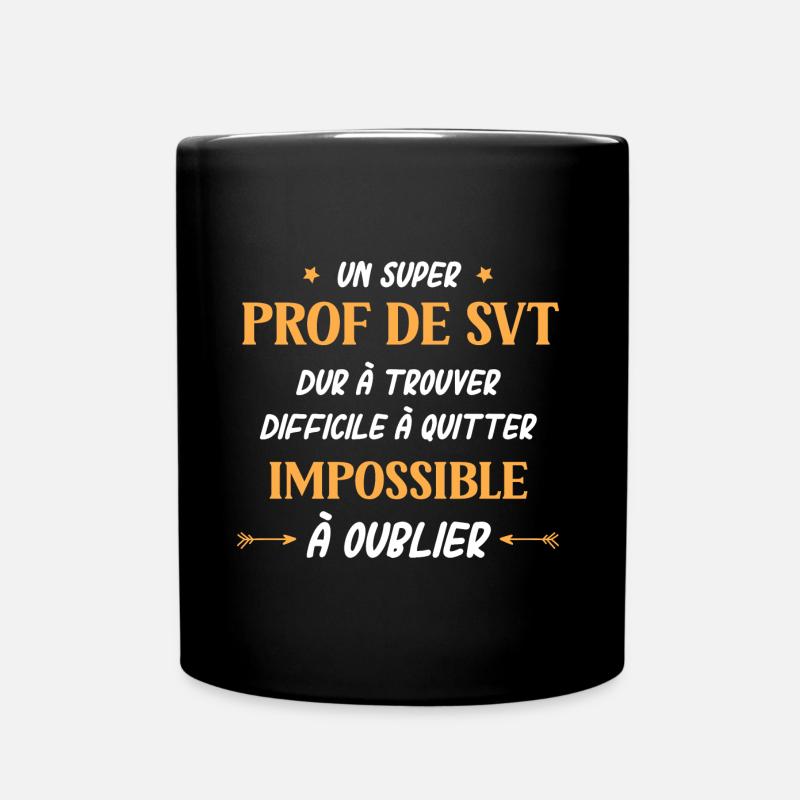 prof de svt - Mug uni - noir