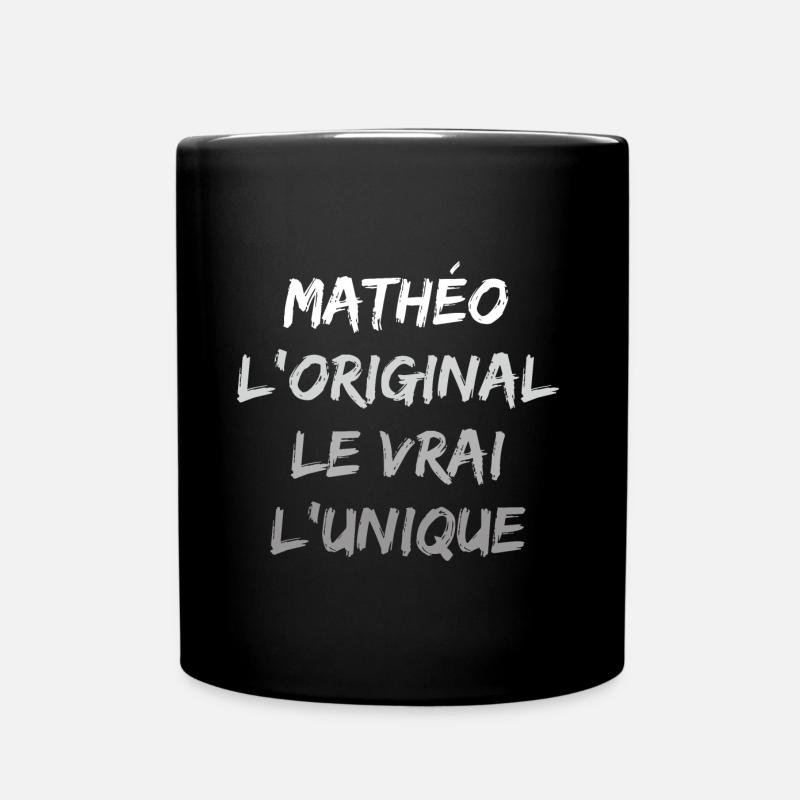 mathéo - Mug uni - noir