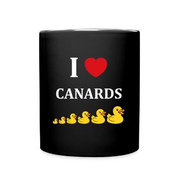 Petit canard - Mug uni - noir - Devant