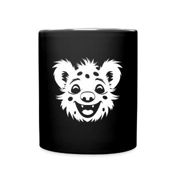 hyène - Mug uni - noir - Devant