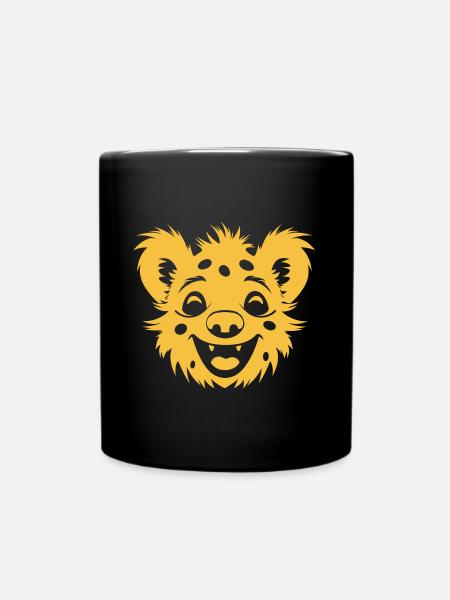 Hyäne - Tasse einfarbig - Schwarz