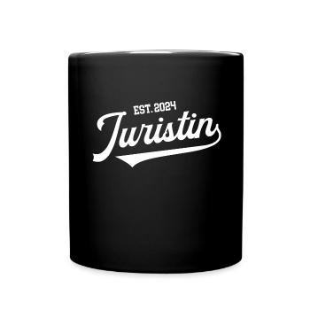 Juristin 2024 Jura Examen Bestanden Jurastudentin - Tasse einfarbig - Schwarz - Vorne