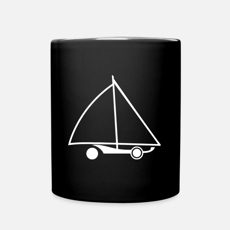 Strandsegeln - Tasse einfarbig - Schwarz