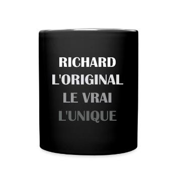 richard - Mug uni - noir - Devant