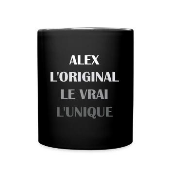 alex - Mug uni - noir - Devant