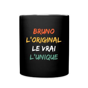 Super Bruno - Mug uni - noir - Devant