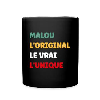 Malou - Mug uni - noir - Devant