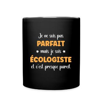 Humour écologiste - Mug uni - noir - Devant
