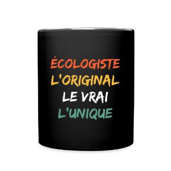 Humour écologiste - Mug uni - noir - Devant
