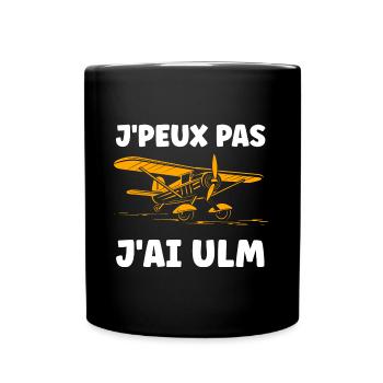Avion Humour ulm - Mug uni - noir - Devant