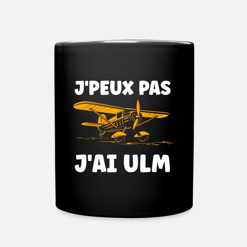 Avion Humour ulm - Mug uni - noir