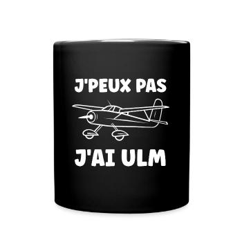 Avion Humour ulm - Mug uni - noir - Devant
