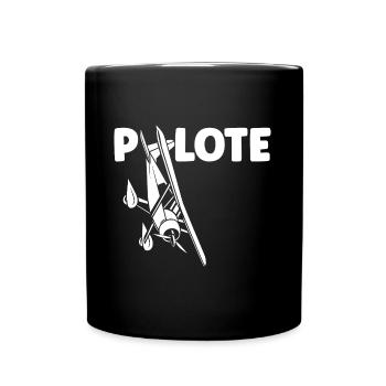 Avion Humour ulm - Mug uni - noir - Devant