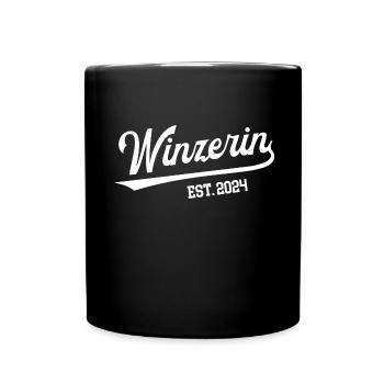 Winzerin 2024 Ausbildung Prüfung Weinbau Winzer - Tasse einfarbig - Schwarz - Vorne