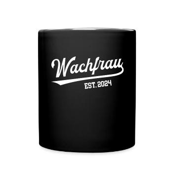Wachfrau 2024 Ausbildung Prüfung Wachdienst Schutz - Tasse einfarbig - Schwarz - Vorne