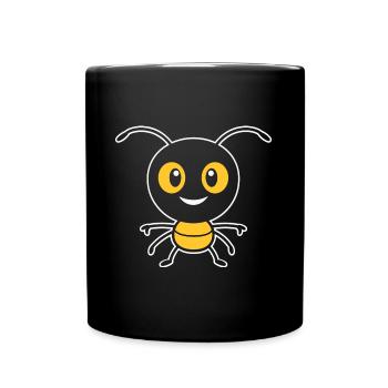 Ameise - Tasse einfarbig - Schwarz - Vorne