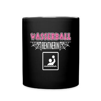 Wasserball Rentnerin Rente Ruhestand Spielerin - Tasse einfarbig - Schwarz - Vorne